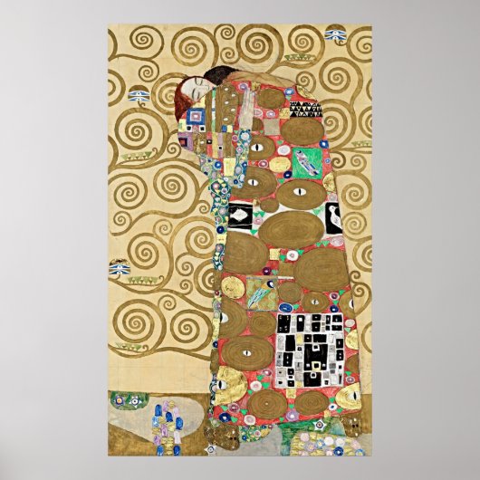 Elegance neu definiert: Gustav Klimts Erfüllung Poster (Vorne)
