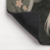 Elegance of the Midnight Blossom Maiden Mouse Pad Mousepad (Ecke)