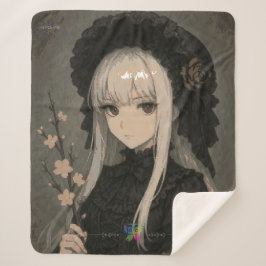 Elegance of the Midnight Blossom Maiden Premium Sherpadecke