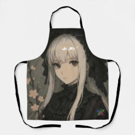 Elegance of the Midnight Blossom Maiden Schürze