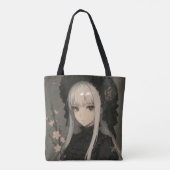 Elegance of the Midnight Blossom Maiden Standard Tasche (Rückseite)