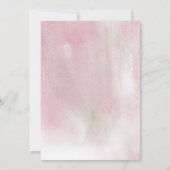 Elegance Pastel Rustic Rose & Eucalyptus Wedding Einladung (Rückseite)