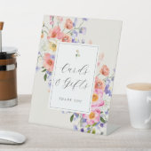 Elegance Pink Boho Blumenkarten und Geschenke Sockelschild (In SItu)