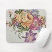 Elegance: Porzellan Inspiriert Blumenmousepad Mousepad (Mit Mouse)