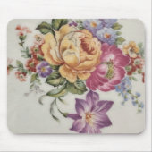 Elegance: Porzellan Inspiriert Blumenmousepad Mousepad (Vorne)