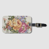 Elegance: Porzellan Inspiriert Gepäckanhänger (Vorderseite (Horizontal))