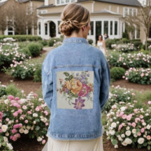 Elegance: Porzellan Inspiriert Jean Jacket