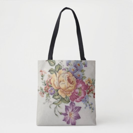Elegance: Porzellan-Inspirierte Tote-Tasche Tasche (Vorderseite)