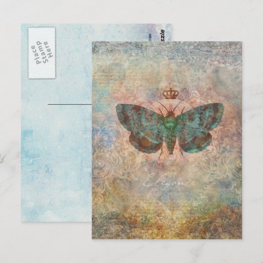 Elegance PostCard Postkarte (Vorne/Hinten)