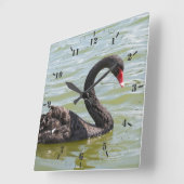 Elegance Quadratische Wanduhr (Winkel)