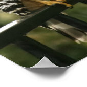 "Elegance" Roter Schulter Hawk Poster (Ecke)