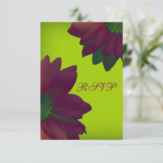 Elegance RSVP Karte (Stehend Vorderseite)