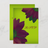 Elegance RSVP Karte (Vorne/Hinten)