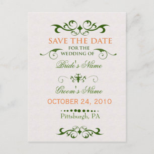 Elegance - Save the Date Ankündigungspostkarte