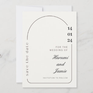 Elegance Save the Date Einladung
