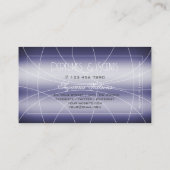 Elegance Shimmery Blue Stylish Noble mit Diamonds Visitenkarte (Rückseite)