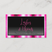 Elegance Shimmery Pink Black Gradient Stilvoll Visitenkarte (Vorderseite)