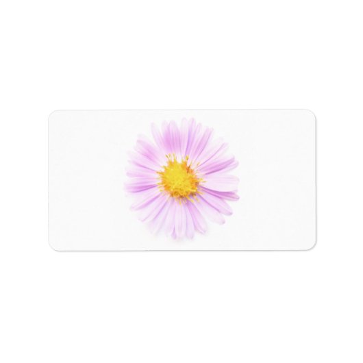 Elegance Single Blume Adressaufkleber (Vorne)