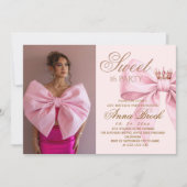 Elegance Sweet 16 Birthday Party Einladung (Vorderseite)