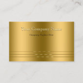Elegance trifft auf moderne Gold Embossed Look Visitenkarte (Vorderseite)
