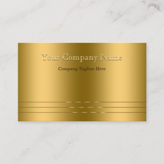 Elegance trifft auf moderne Gold Embossed Look Visitenkarte (Vorderseite)