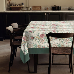 Elegance Unfurt: Vintage Damasklasttablette Tischdecke
