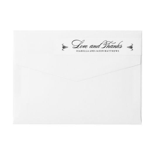 Elegance | Vielen Dank, Frau Wraparound Address La (Rückseite)