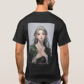 Elegance von Feudal Japan: Eine von Manhwa Inspiri T-Shirt (Rückseite)