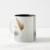 Elegance von Leaf Design/Golden Custom Coffee Mugs Zweifarbige Tasse (Vorderseite Links)