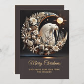 Elegance Walrus Weihnachtskarte Feiertagskarte (Vorne/Hinten)