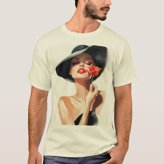 elegance, woman T-Shirt (Vorderseite)