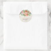 Elegancia en Flor Runder Aufkleber (Tasche)