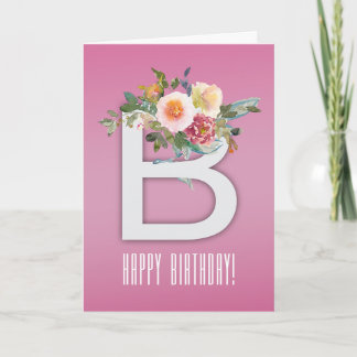 Elegancia Floral de Cumpleaños Karte