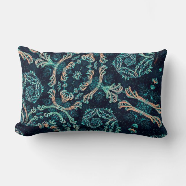 Elegancia Fraktal Oscura Lendenkissen (Vorderseite)