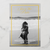 Elegand Save the Date Folieneinladung (Vorderseite)