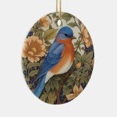 EleganEastern Bluebird William Morris Inspiriert Keramik Ornament (Rechts)