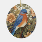 EleganEastern Bluebird William Morris Inspiriert Keramik Ornament (Links)