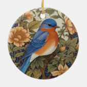EleganEastern Bluebird William Morris Inspiriert Keramik Ornament (Hinten)