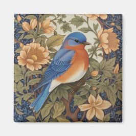 EleganEastern Bluebird William Morris Inspiriert Magnet