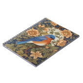 EleganEastern Bluebird William Morris Inspiriert Notizblock (Linke Seite)