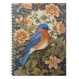 EleganEastern Bluebird William Morris Inspiriert Notizblock