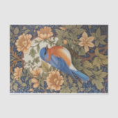 EleganEastern Bluebird William Morris Inspiriert Seidenpapier (Vorderseite)