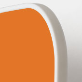 Eleganff Bold Mit Monogramm Initial Pumpkin Orange Pickleball Schläger (Linke Seite)