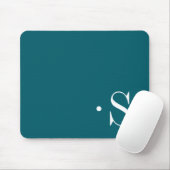 EleganForest Green Monogram Mousepad (Mit Mouse)