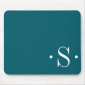 EleganForest Green Monogram Mousepad (Vorne)