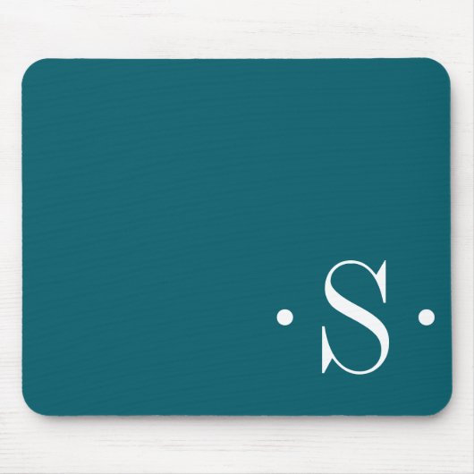 EleganForest Green Monogram Mousepad (Vorne)