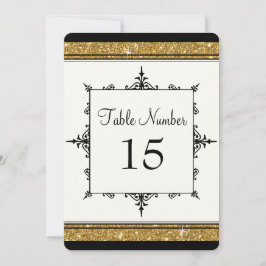 Elegangold in Vintager Schwarz-Script-Typografie Einladung