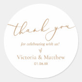 EleganGold Vielen Dank für Ihr Interesse Aufkleber (Vorderseite)