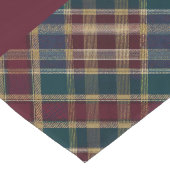 Elegangoldmonogramm Kariert - Cranberry Blue Aquam Großer Tischläufer (Ecke)