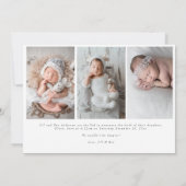 EleganHello Baby Fotos Moderne Kalligraphie Geburt Ankündigung (Rückseite)